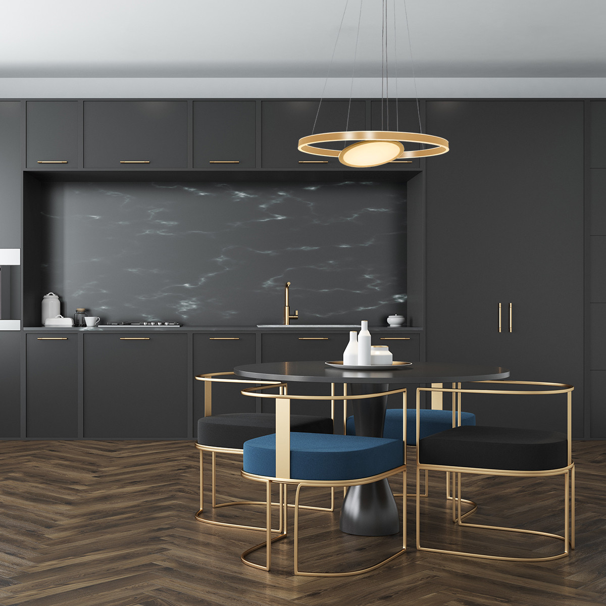 Hanglamp Ringlux 3514GO Goud - Afbeelding 4