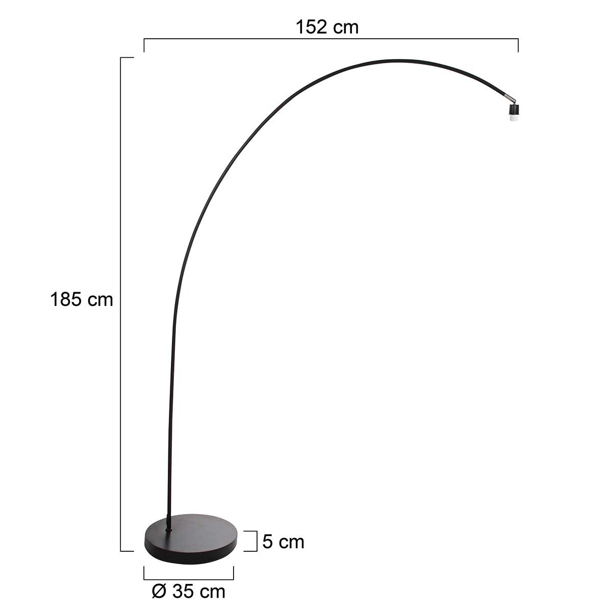 Steinhauer zwarte vloerlamp 3409ZW zonder kap - Afbeelding 7