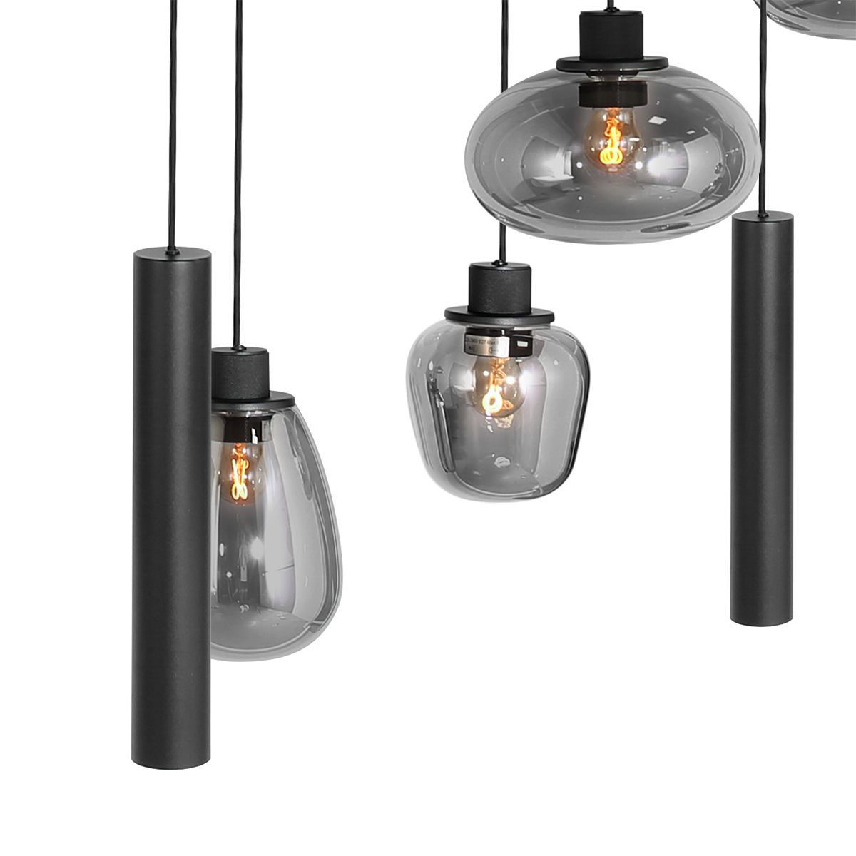 Hanglamp Reflexion 3796ZW Zwart - Afbeelding 4