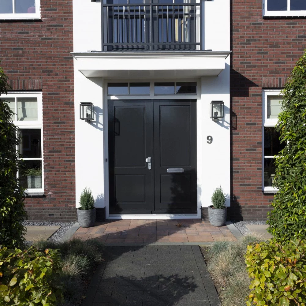 KS-Verlichting Muurlamp de Vecht + sensor 7206D4 Mat Zwart E27 - Afbeelding 4