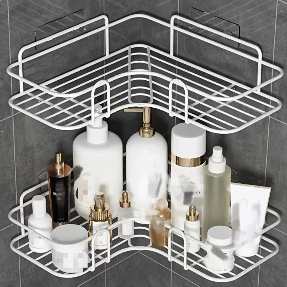 AquaForm Elegant Hoekrek – Stijlvolle Badkamer Organizer voor Slimme Opbergruimte - Afbeelding 4