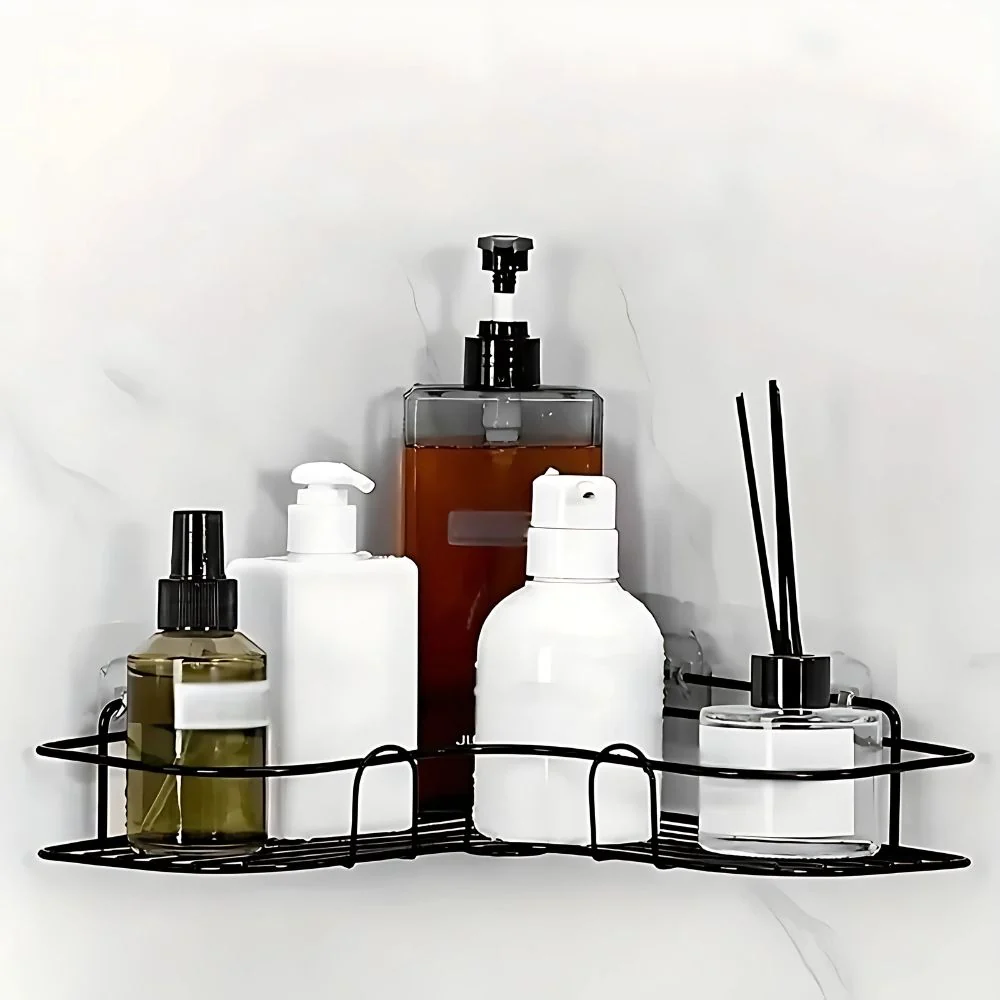 AquaForm Elegant Hoekrek – Stijlvolle Badkamer Organizer voor Slimme Opbergruimte - Afbeelding 7